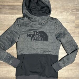 The North Face Charcoal and Black Quilted Hoodie